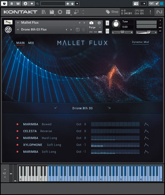 Mallet Flux（Komplete 14 Ultimateに収録）