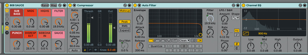 ABLETON LiveのAudio Effect Rack