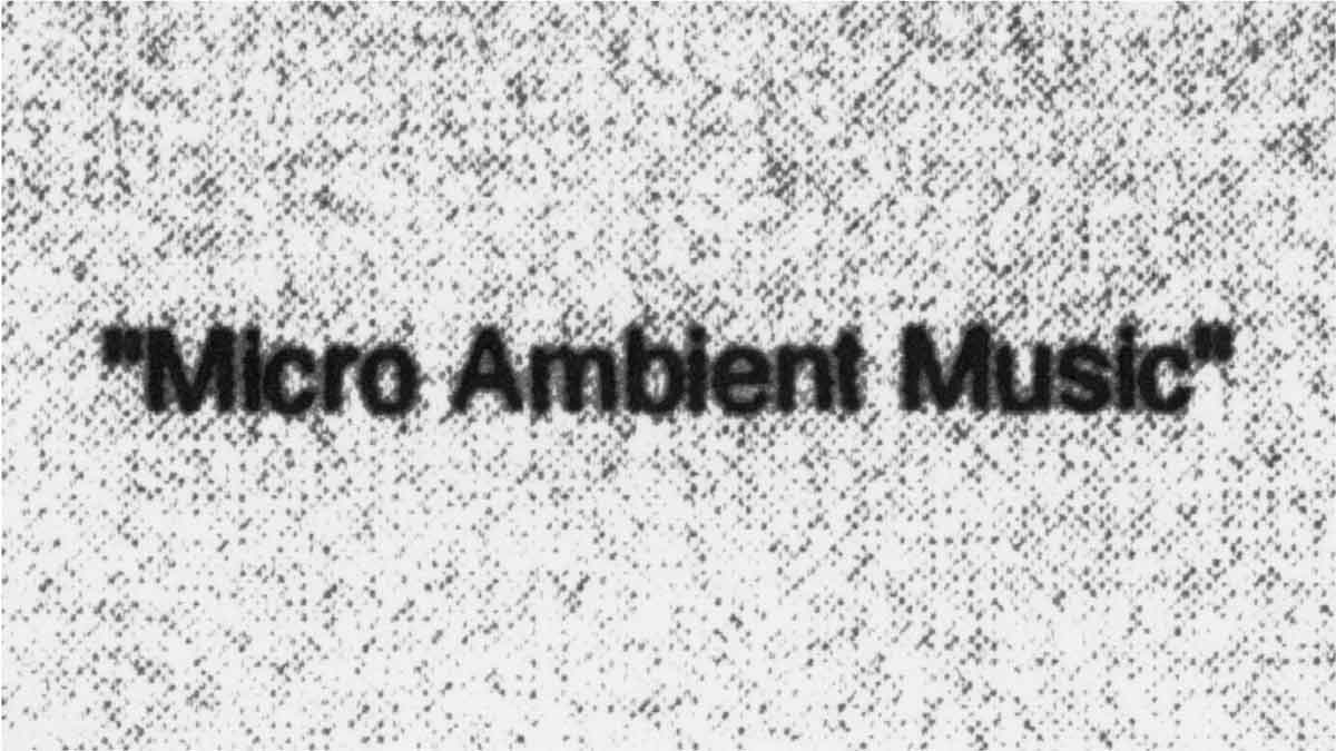 Micro Ambient Music Festival top