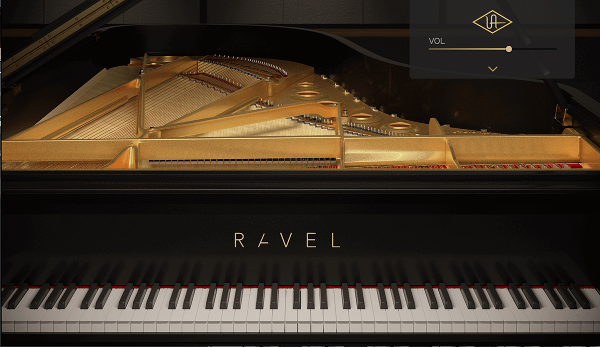 グランドピアノをエミュレーションしたUAD Instruments、Ravel Grand Piano。モデリング技術によって再現されるリアルなピアノサウンドが特徴です