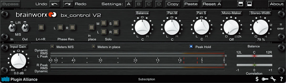 PLUGIN ALLIANCE Brainworx bx_control V2