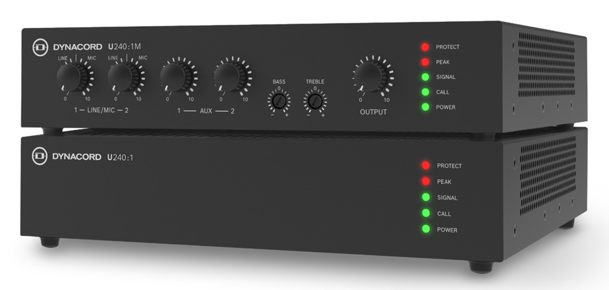 DYNACORDが中小規模商用設備用コンパクトパワーアンプUシリーズ