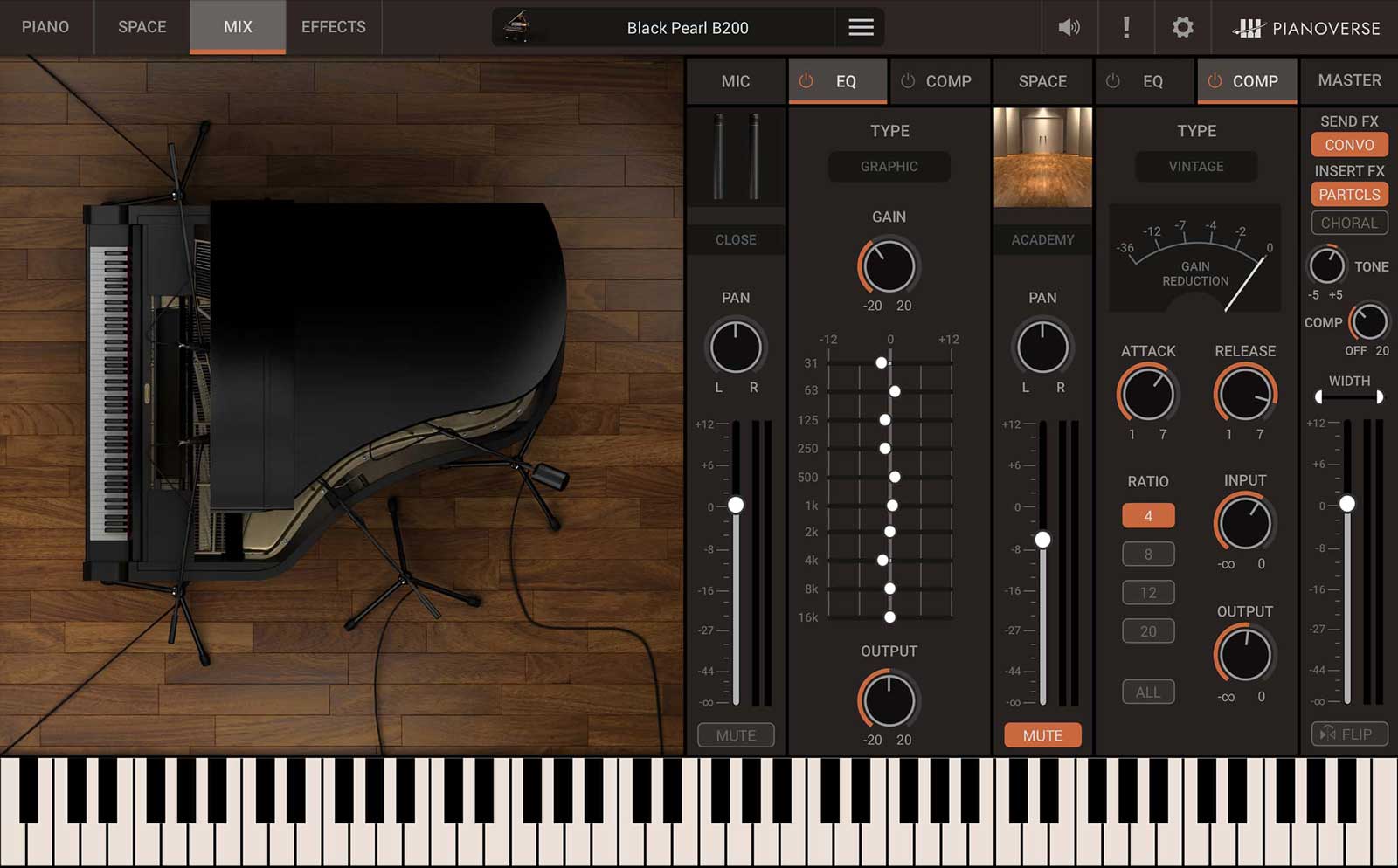 IK Multimedia、Pianoverseの新作コレクションBlack Pearl B200