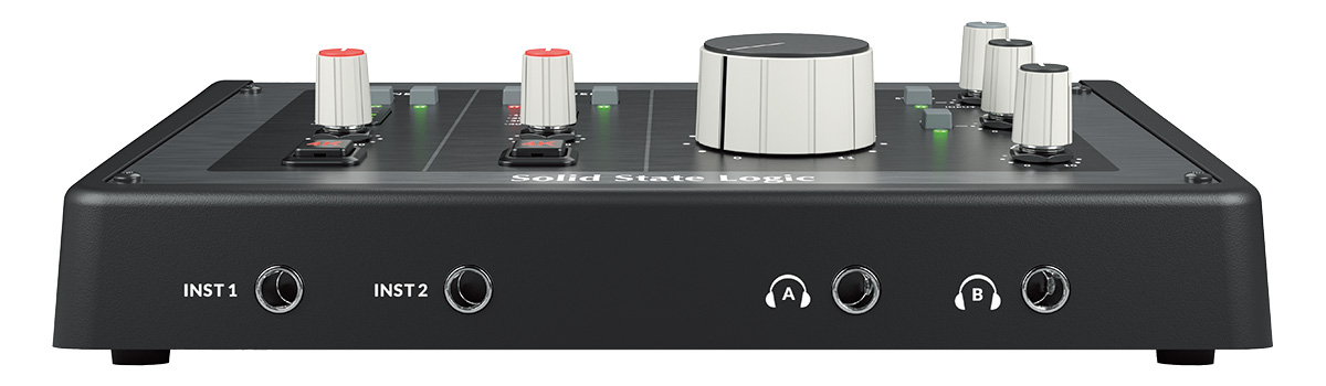 SSL2+ MKIIもINST入力とヘッドホン端子がフロント側に移動