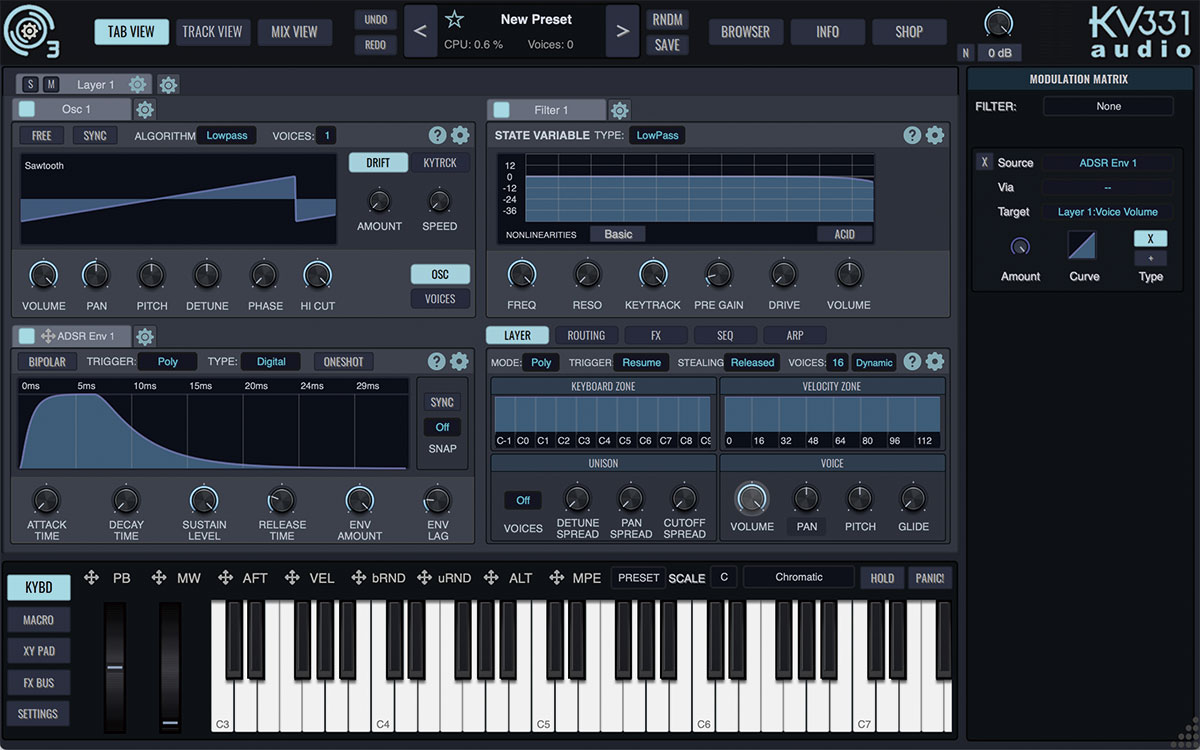 KV331 AUDIO Synthmaster 3