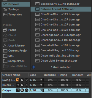 ableton groove preset