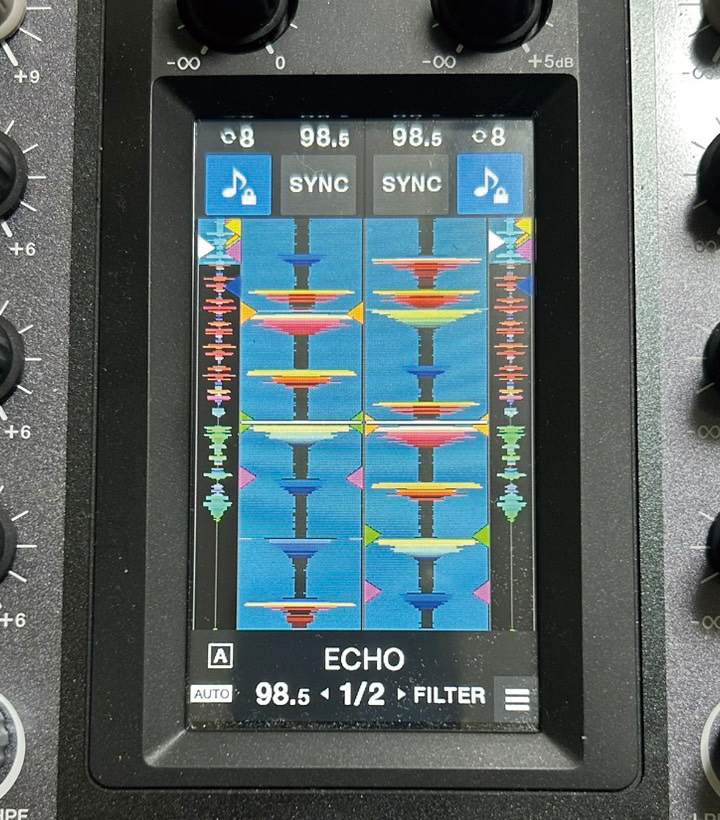 1拍ずらしの場合の波形。160BPM以上などの速い曲の場合に挑戦してみよう