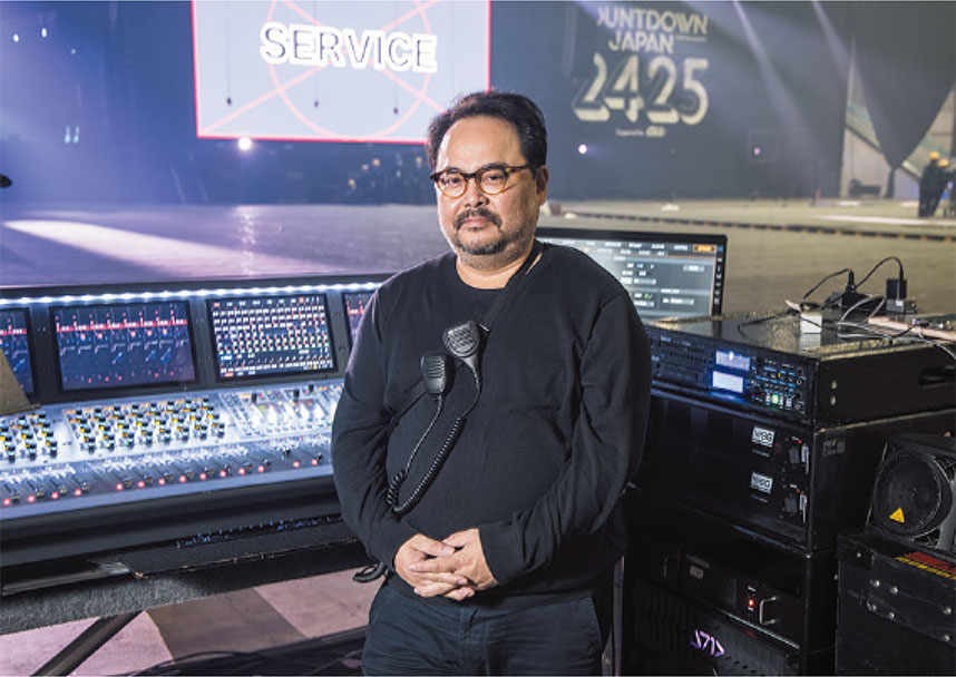 取材に応じてくれたMSI JAPANのエンジニア、保手文司郎氏。山崎まさよし、オルケスタ・デ・ラ・ルス、w-inds.、ULTRA JAPANなど、さまざまなアーティストやイベントのハウス・エンジニアを担当するほか、システム・エンジニアとしても活躍している
