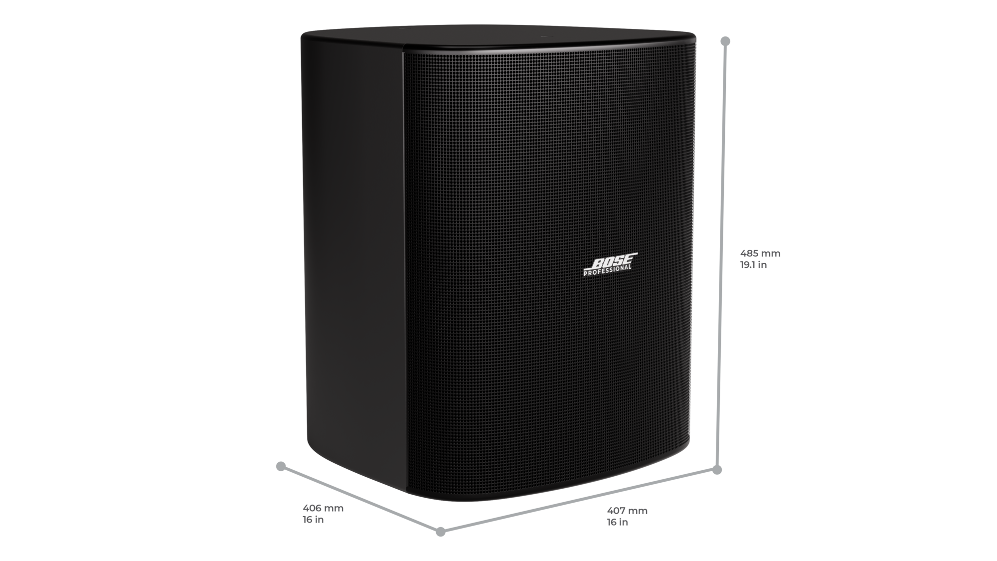 12インチ同軸の衝撃。Bose Professionalが全天候仕様・38Hzまで伸びる