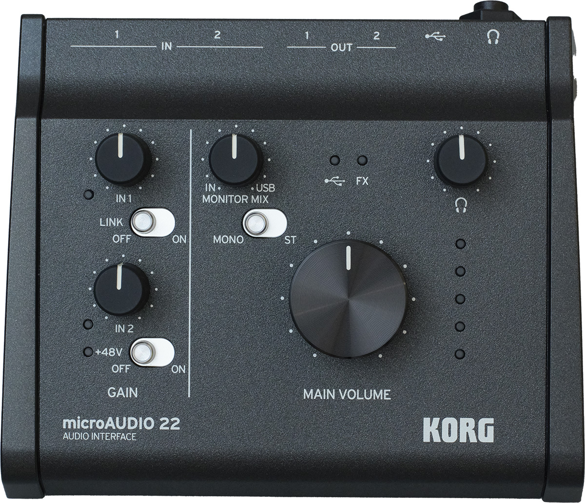 KORG初の音楽制作向けオーディオI/O、microAUDIO 722 & 22を徹底解剖