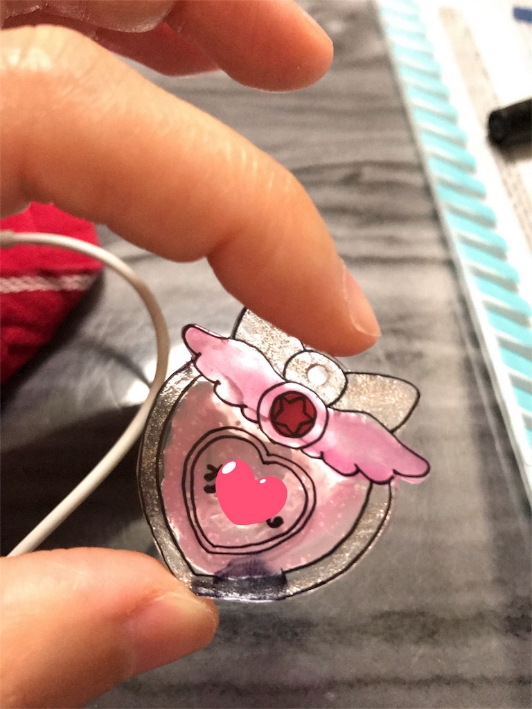 プラ板でプリパラのネームタグ 年子姉妹の ゆる育児