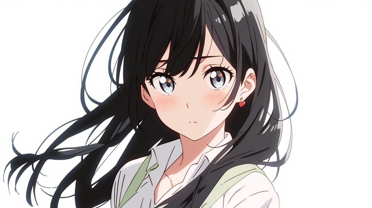 黒髪のかわいいOLさん