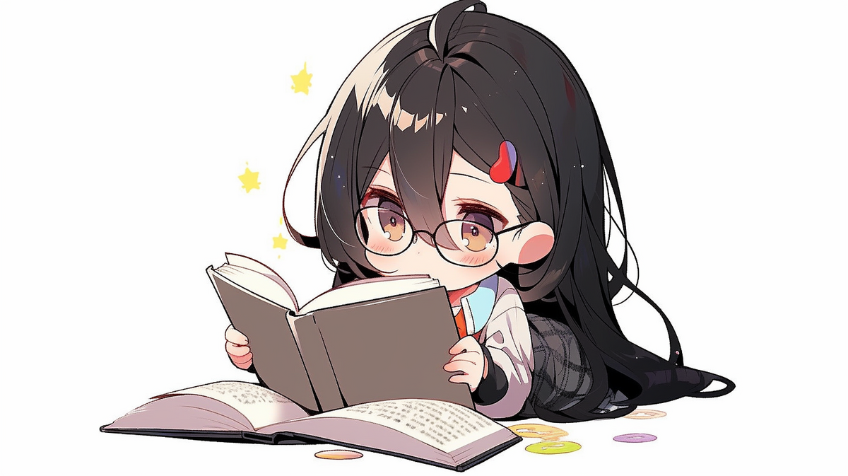 本を読んでいる女の子