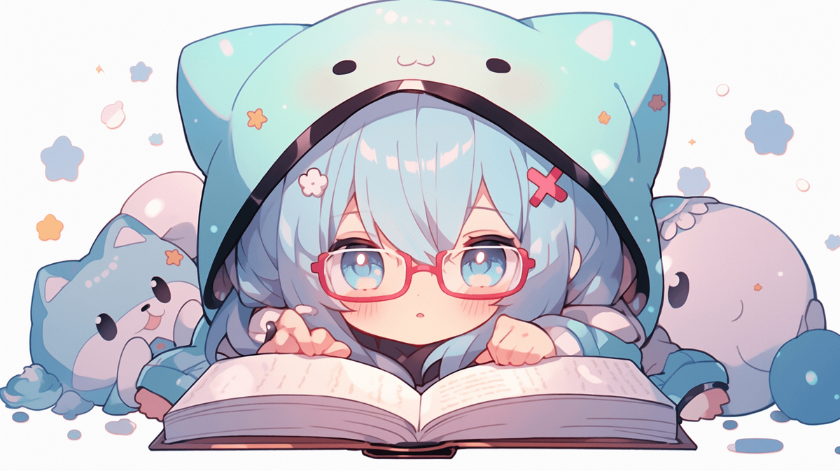 本を読んでいる女の子