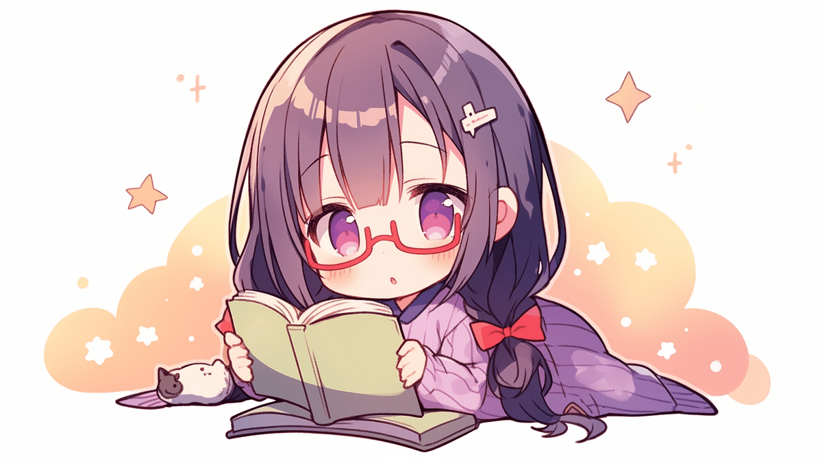 本を読んでいる女の子