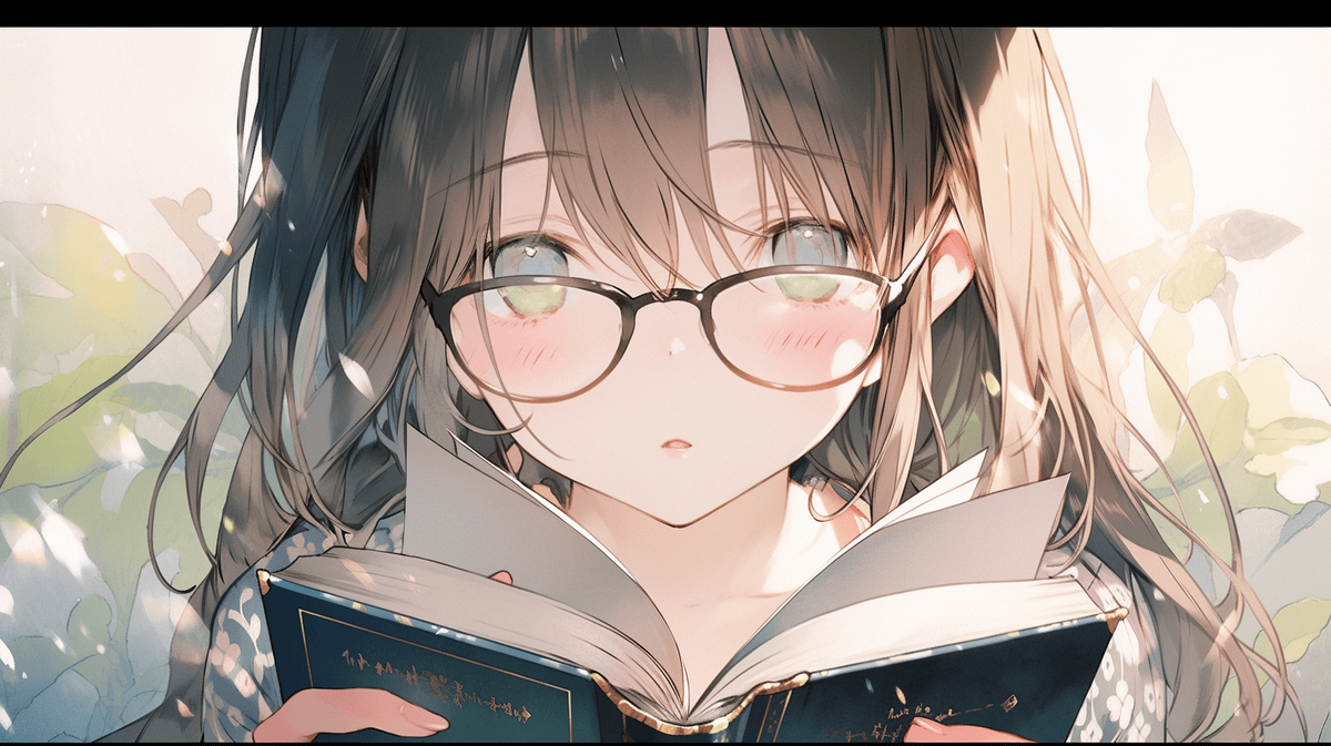 本を読んでいる女の子