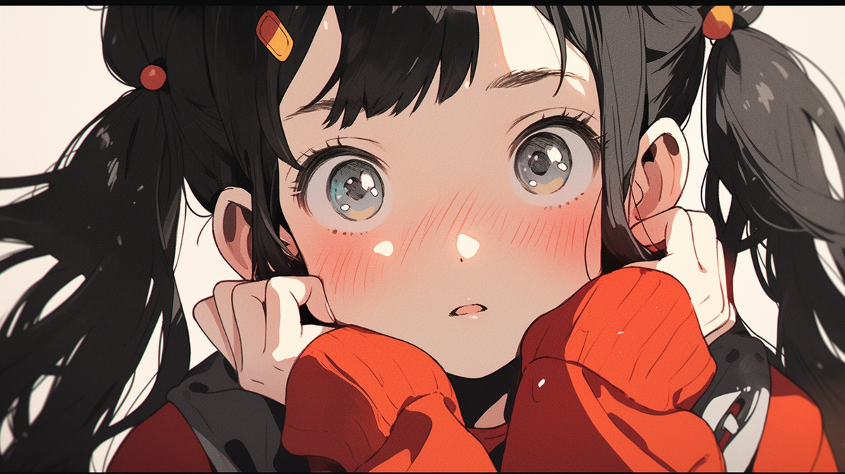 黒髪ツインテールの女の子