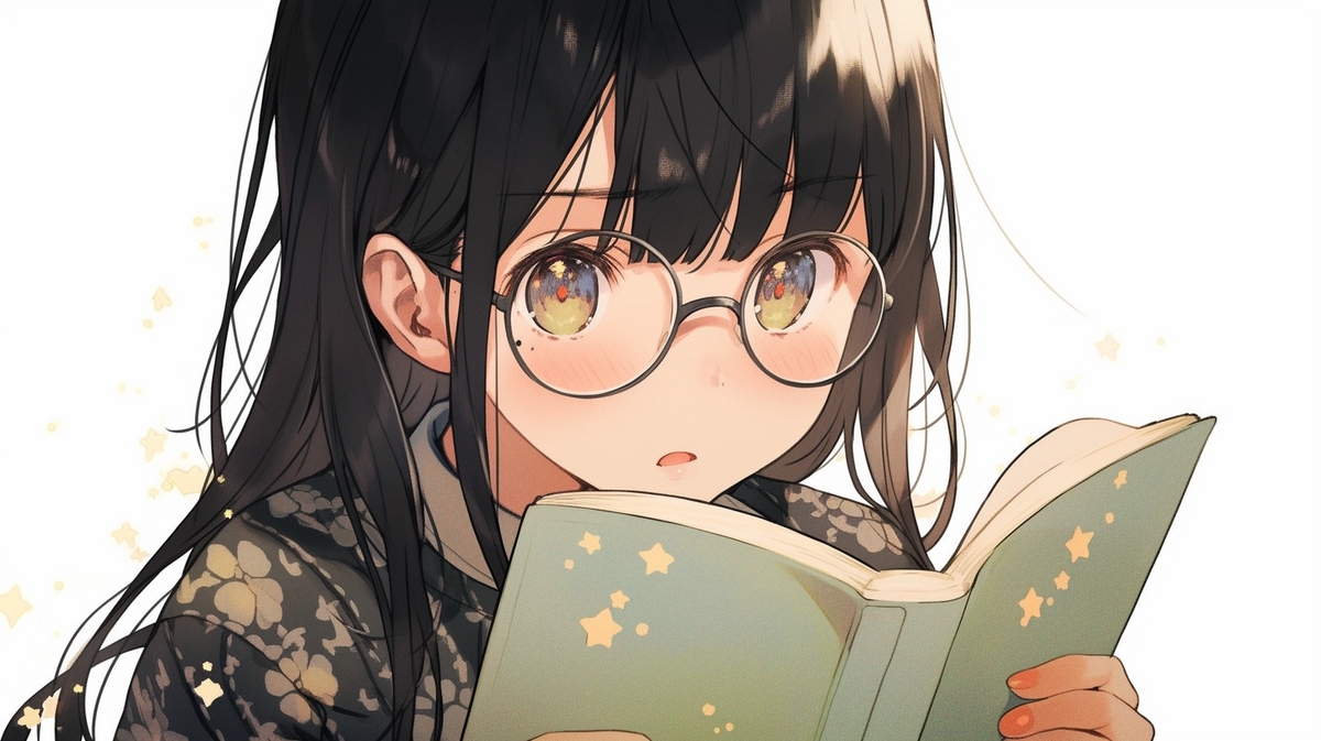 本を読んでいる女の子