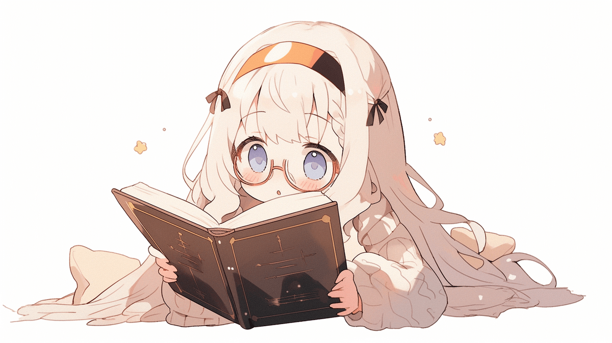 本を読んでいる女の子