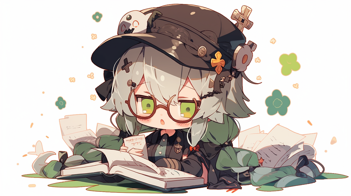 本を読んでいる女の子
