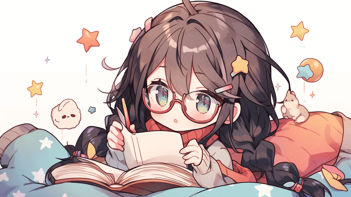本を読んでいる女の子