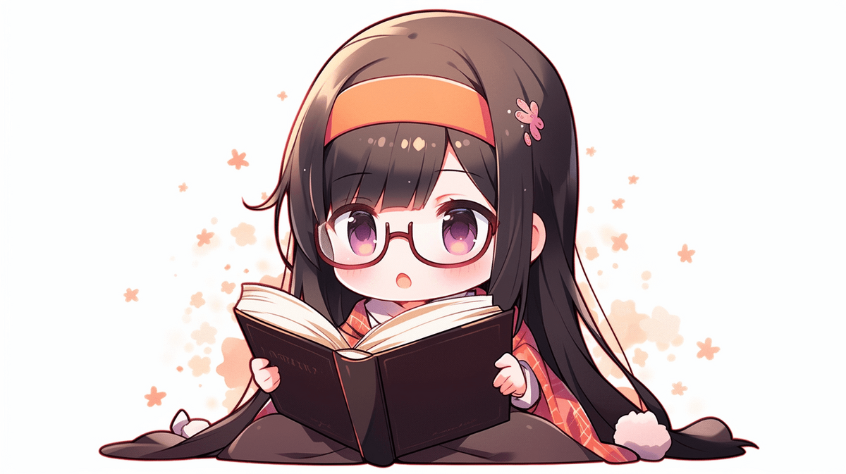 本を読んでいる女の子