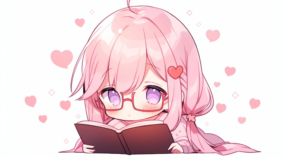 本を読んでいる女の子