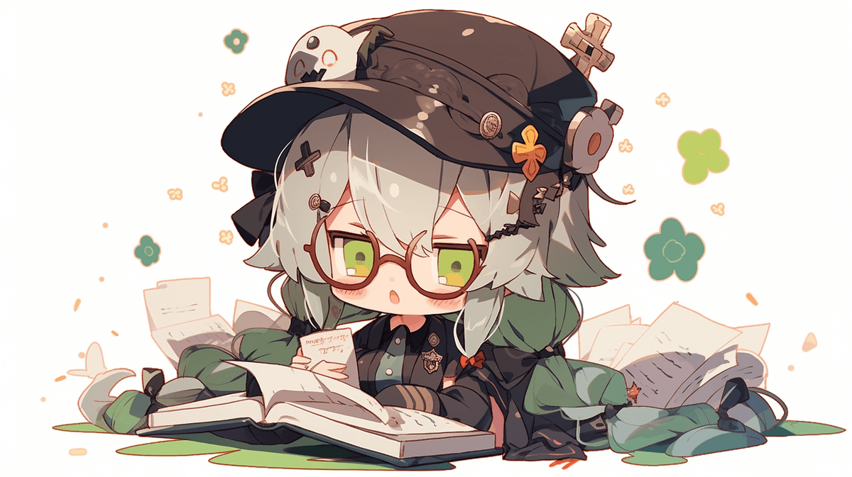 本を読んでいる女の子