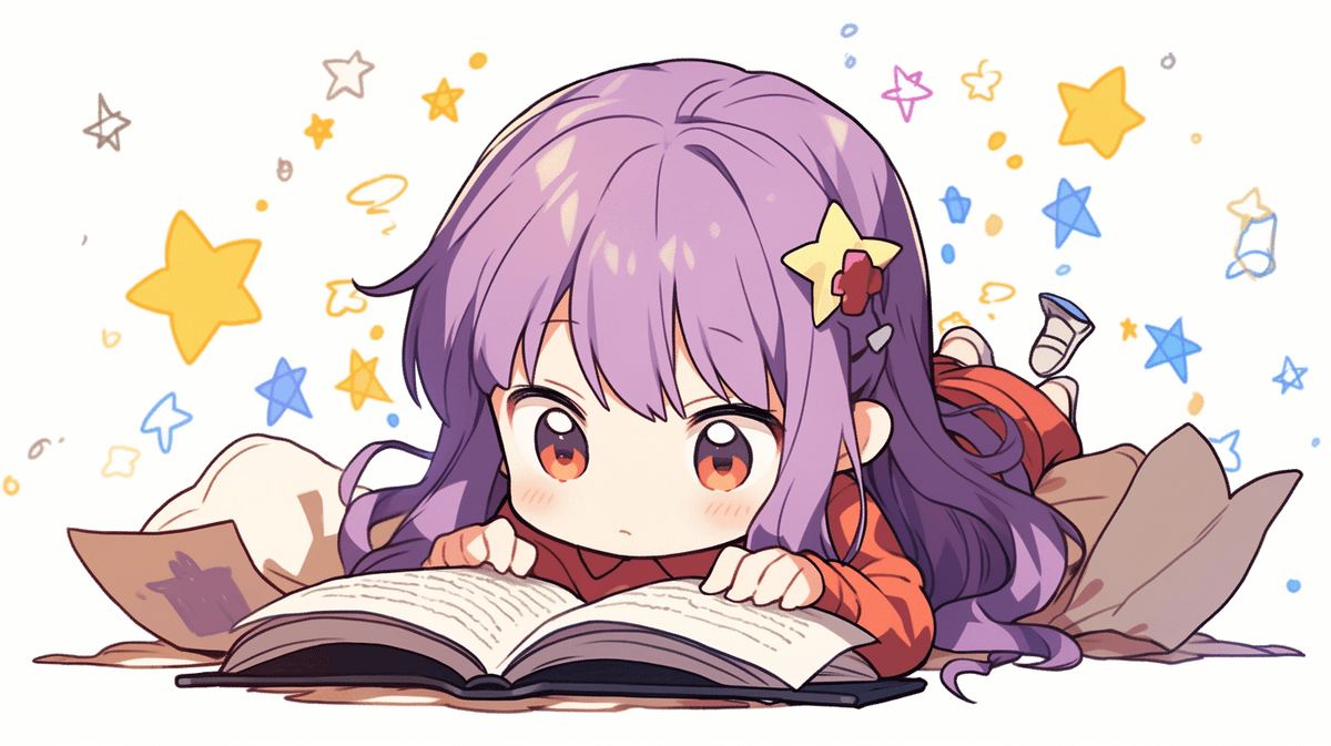 本を読んでいる女の子