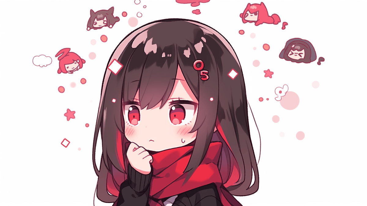 疑問に思っている女の子