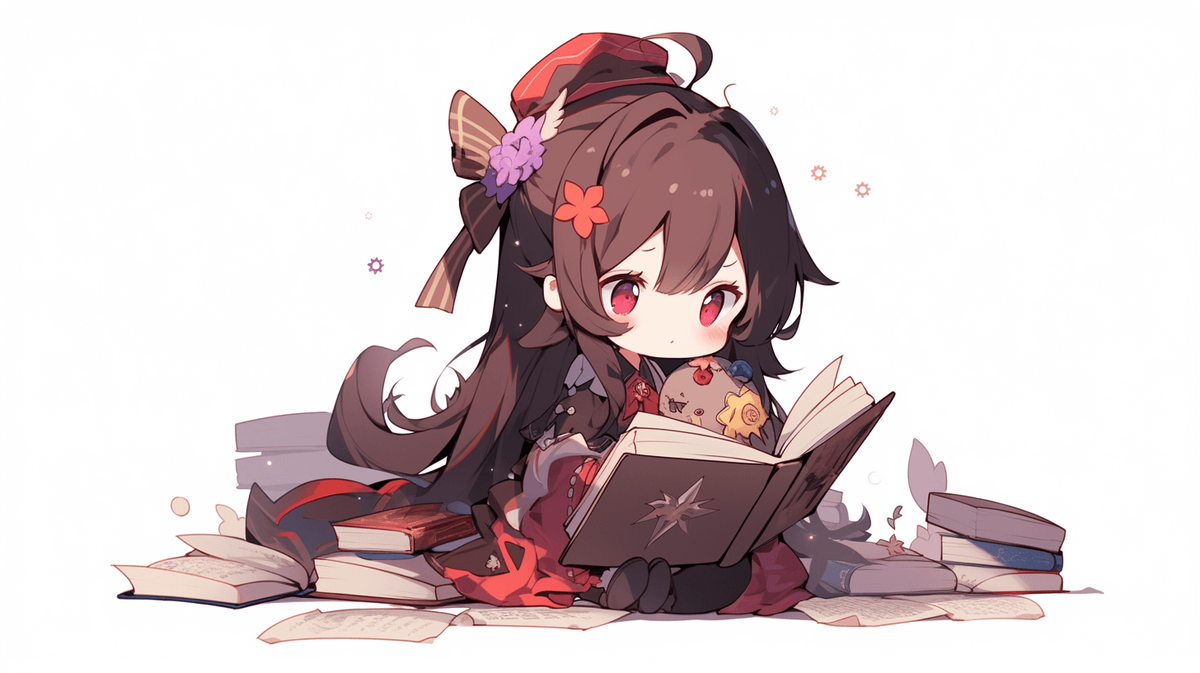 本を読んでいる女の子