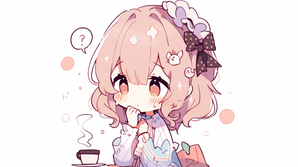 疑問に思っている女の子