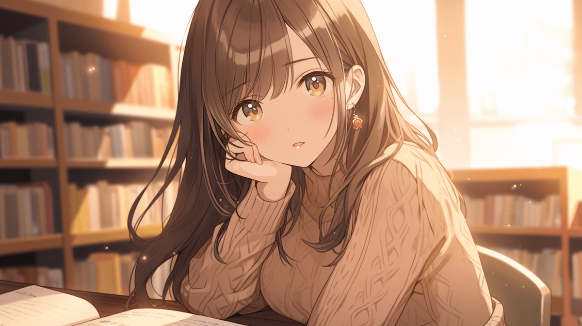 本を読んでいる女の子