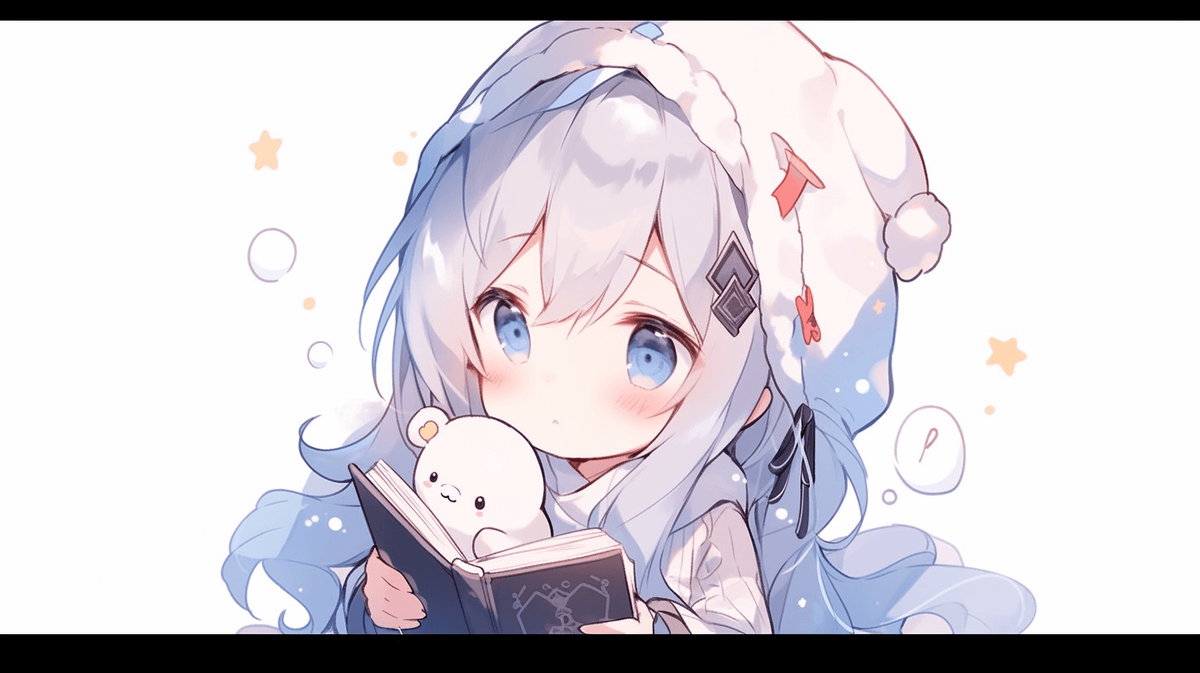 本を読んでいる女の子