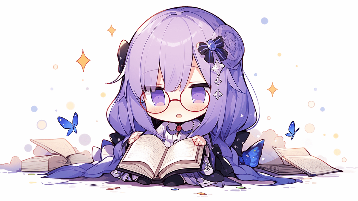 本を読んでいる女の子