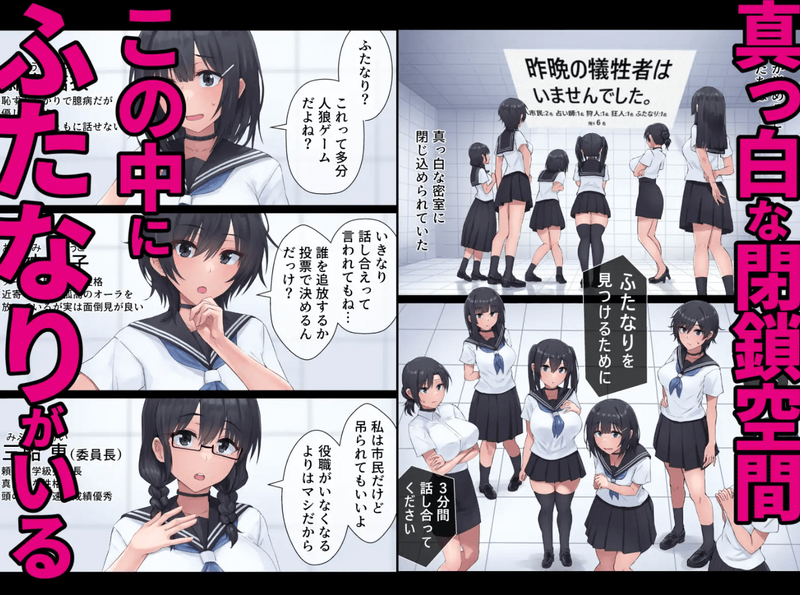 同人誌・ふたなり人狼・イラスト
