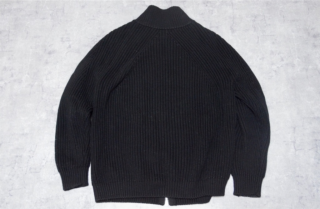 BATONER バトナー シグネチャードライバーズニット ブラック サイズ3 BATONER (バトナー) men SIGNATURE DRIVERS KNIT / シグネチャー