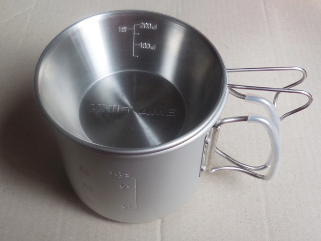 スノーピーク トレック900㉚ ユニフレーム チタンリッドとシェラカップ