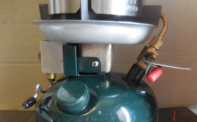 FUTURE FOXのヒーターアタッチメント④ コールマン 508 に取り付けて