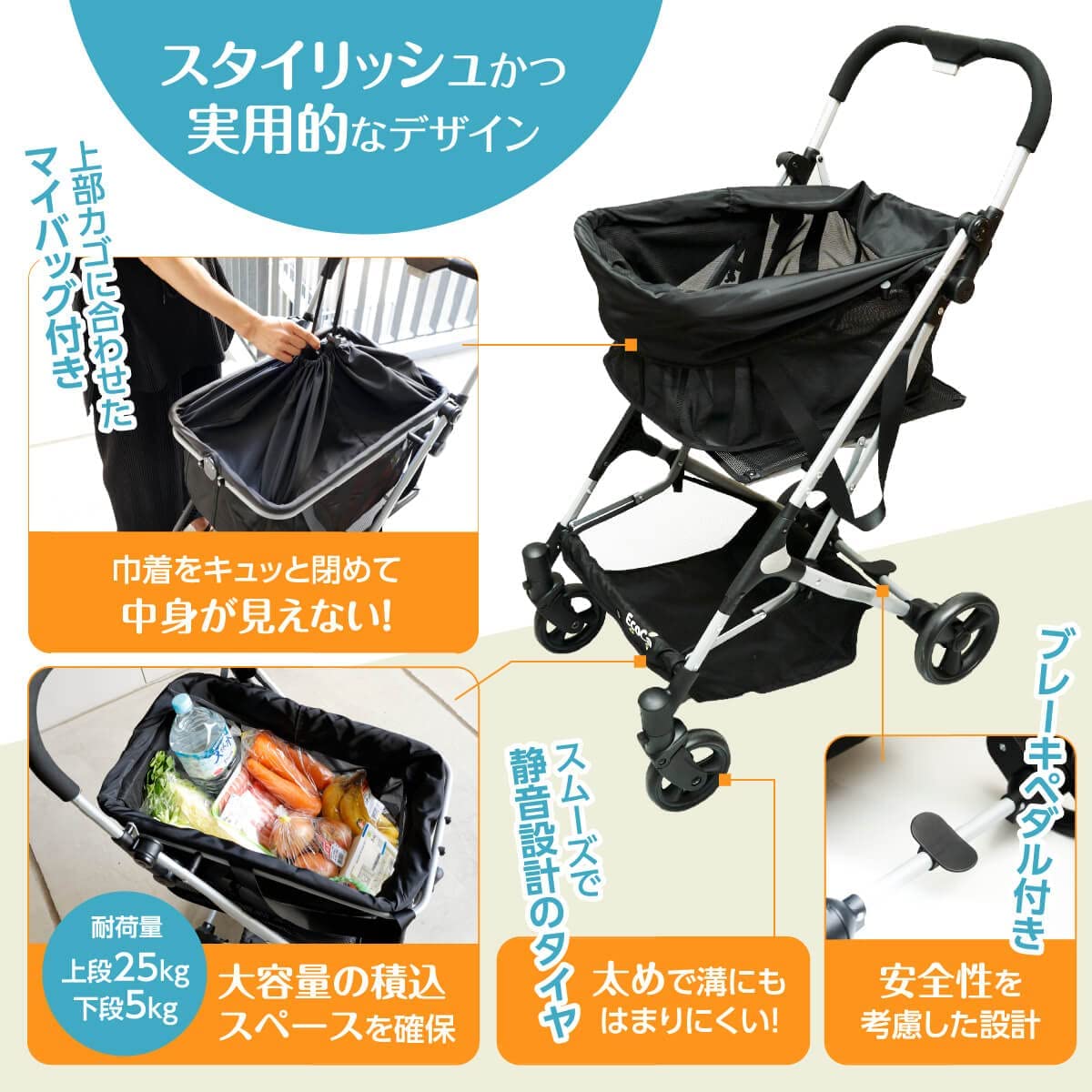 EcoCa（エコカ） ショッピングカート 我が家には向かない