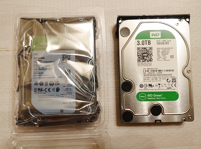 周辺機器 PC部品 ST6000DM003 Seagate BarraCuda シーゲート HDD 6TB