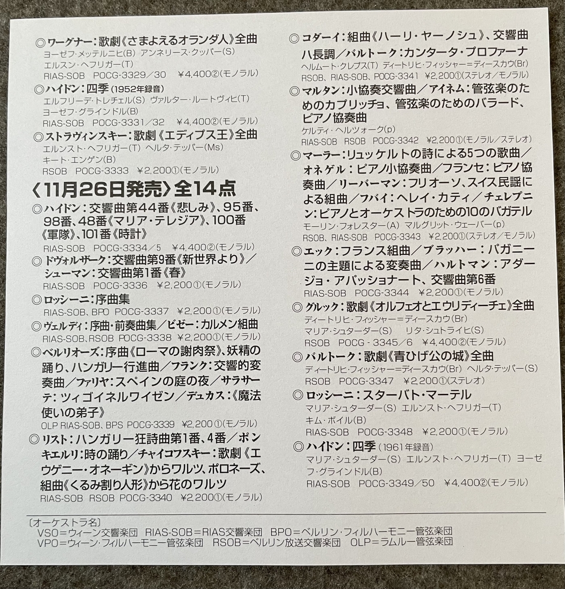 没後60年～指揮者フェレンツ・フリッチャイ① - 音楽枕草子