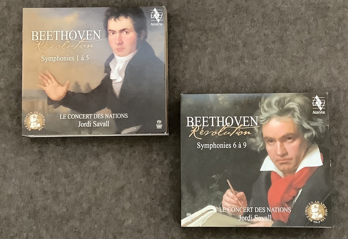 ジョルディ・サヴァール指揮　ベートーヴェン作曲、交響曲1番から9番SACD6枚組 Amazon | ベートーヴェン : 交響曲第1-5番 / ジョルディ・サヴァール