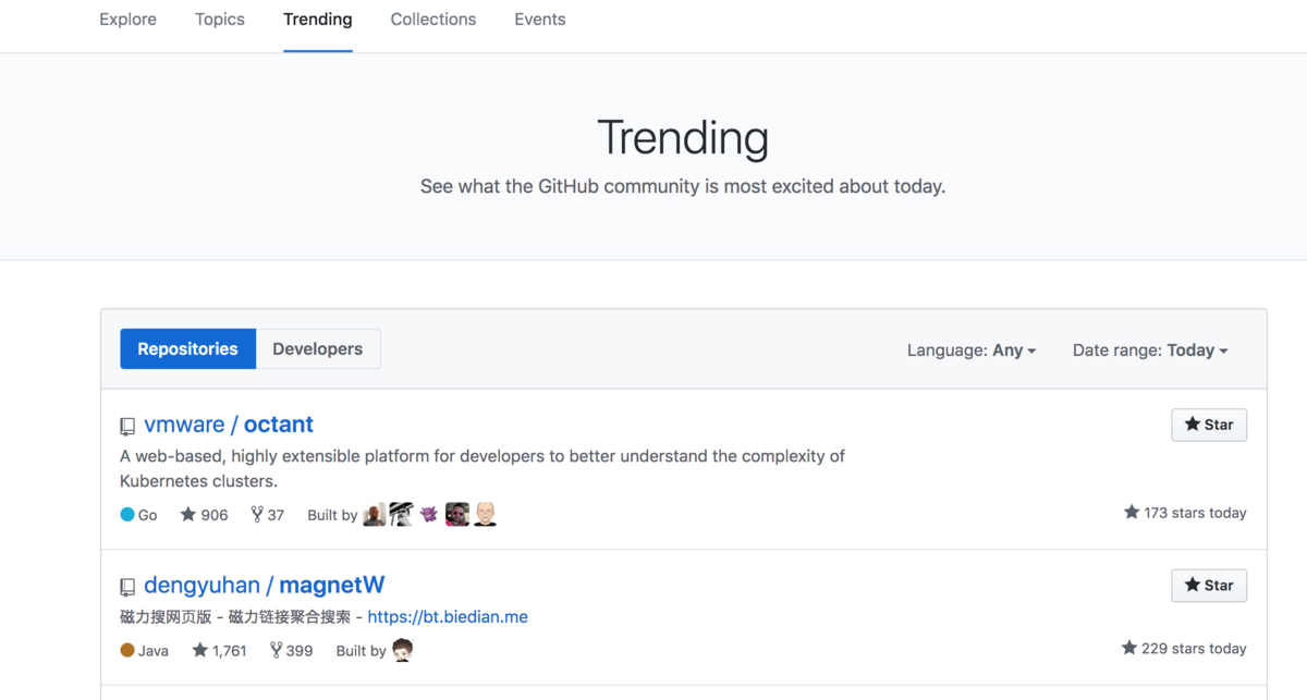 git-trend v1.2.0 Released - rochefort's blog
