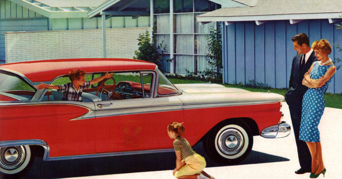 1959年　フォードの広告