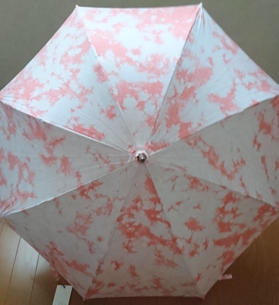 画像　傘ピンク綿100％