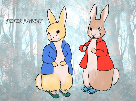 ピーターラビットを描いてみました 画像 ピーターラビット