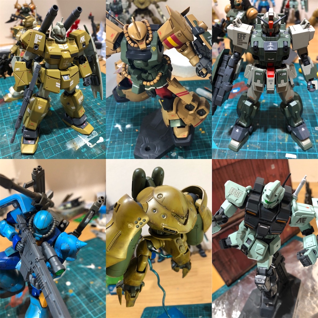 ガンプラ旧キットアッガイ⓸手軽なウェザリングで戦ってる感アップ
