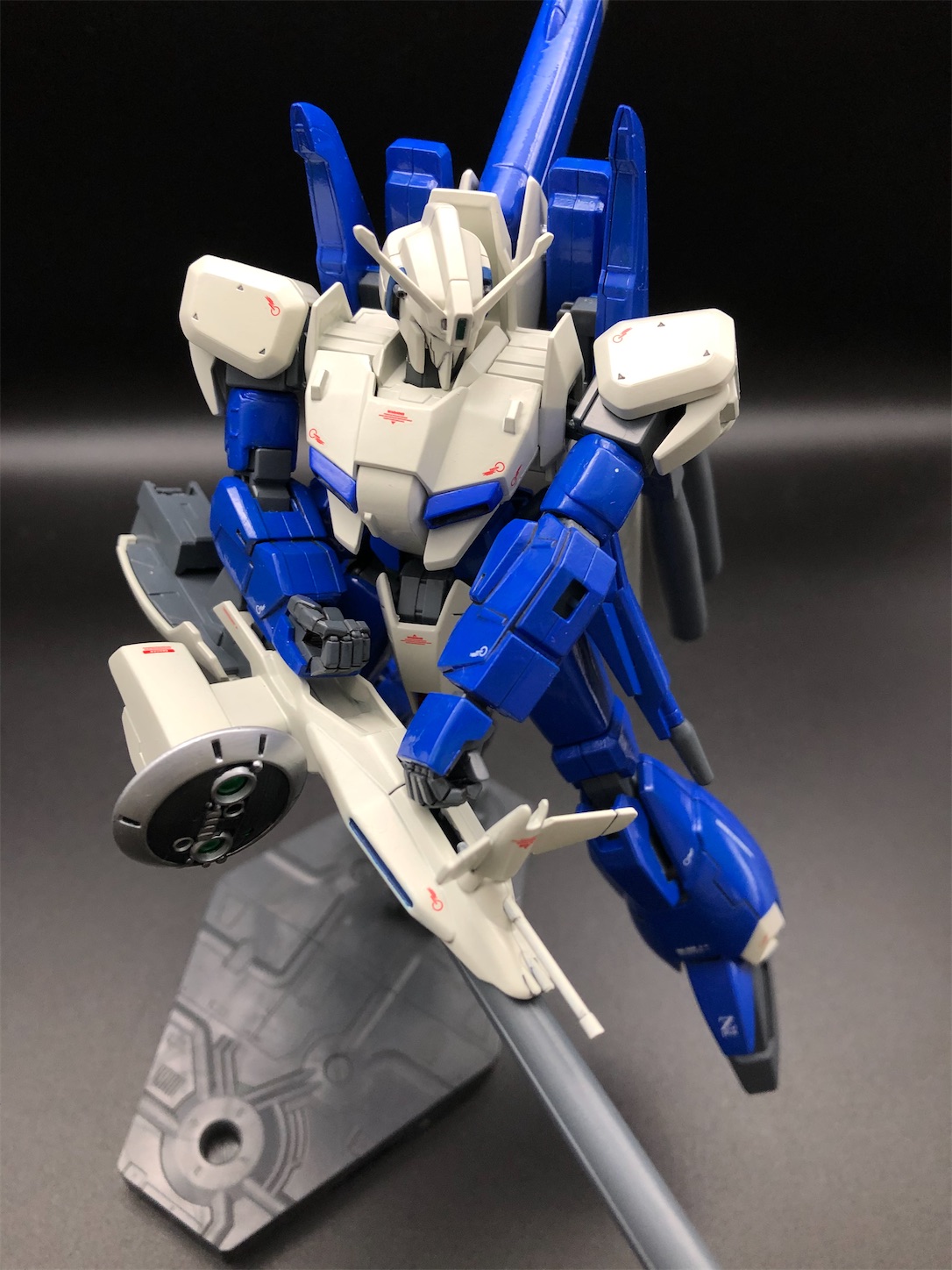 ガンプラHGUCゼータプラスC1型ほぼほぼ筆塗り全塗装完了 - 筆
