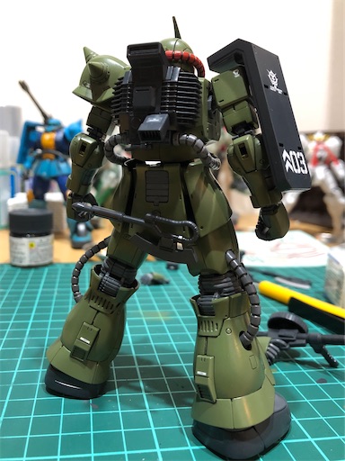 ガンプラ】プレバン限定 HGザク・デザートタイプ完成まとめ - 筆塗り 